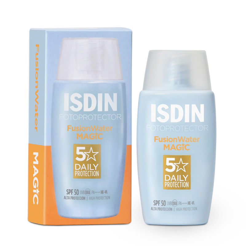 isdin-fotoprotector-fusion-water-spf-50 ضد آفتاب ایزدین بی رنگ فیوژن واتر SPF 50 - مناسب صورت و دور چشم