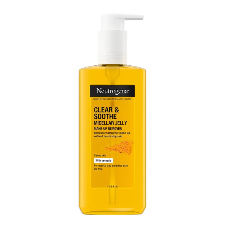 ژل شستشو صورت زردچوبه نیتروژنا Neutrogena Clear & Soothe Micellar Jelly Make-Up Remover