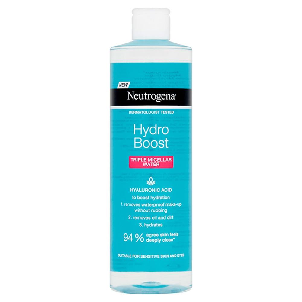 neutrogena-hydro-boost-triple-micellar-water میسلار واتر سه کاره نیتروژنا مدل Hydro Boost
