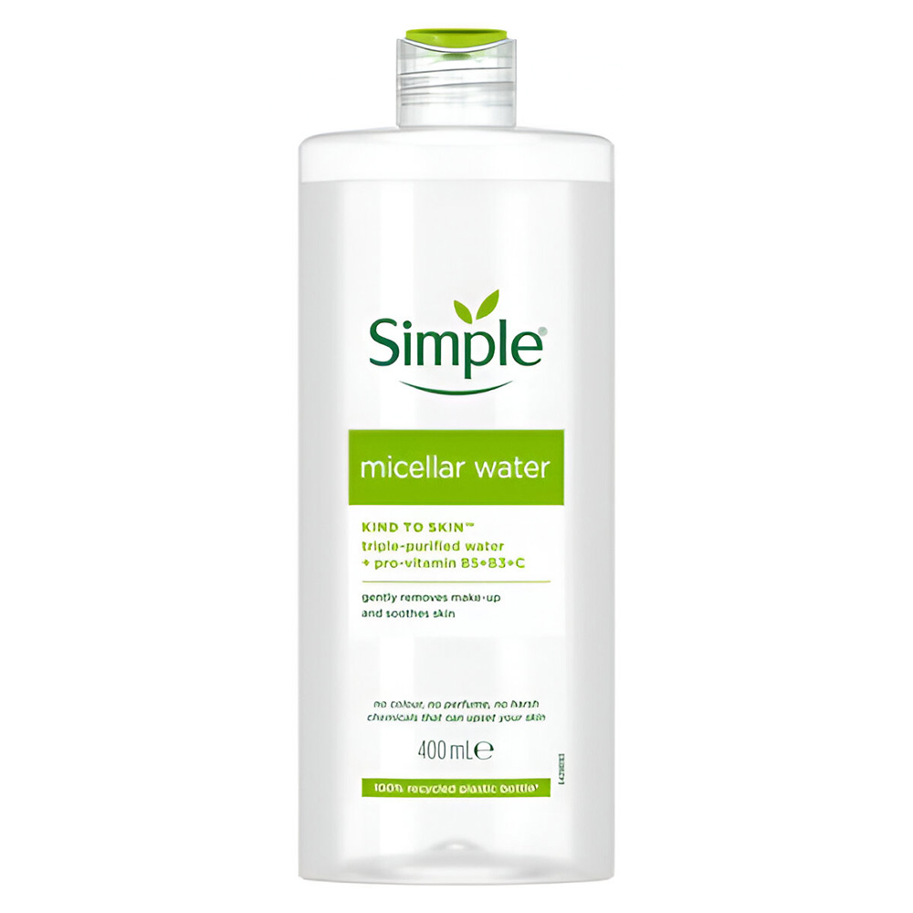 simple-kind-to-skin-micellar-cleansing-water میسلار واتر سیمپل مدل Kind to Skin | مناسب انواع پوست