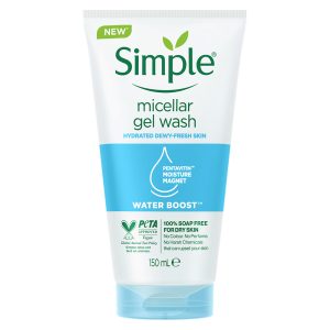 ژل شستشوی صورت سیمپل مدل واتر بوست (Simple Water Boost Micellar Gel Facial Wash)