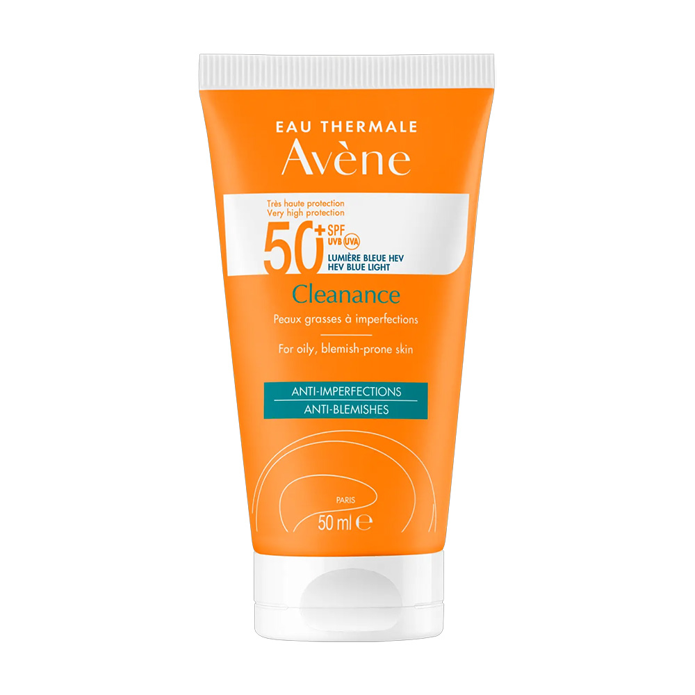 avene-cleanance-spf50-sun-cream-oily-acne-prone ضد آفتاب اون کلینانس SPF50+ مخصوص پوست چرب و جوشدار