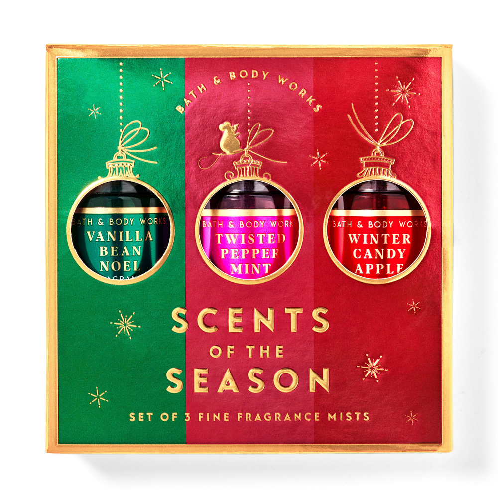bath-and-body-works-holiday-traditions-mini-gift-box-set ست هدیه بادی میست بث اند بادی مدل رایحههای فصل