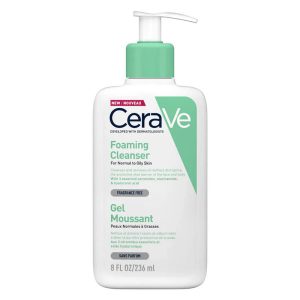 فوم شستشوی صورت سراوی مدل Foaming Cleanser - مناسب پوست نرمال تا چرب