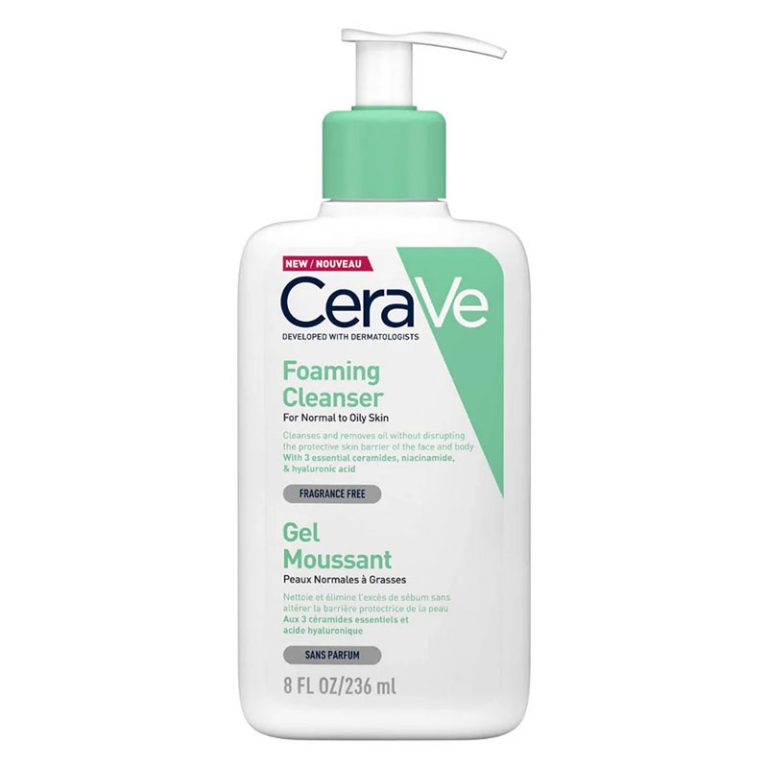 فوم شستشوی صورت سراوی مدل Foaming Cleanser - مناسب پوست نرمال تا چرب