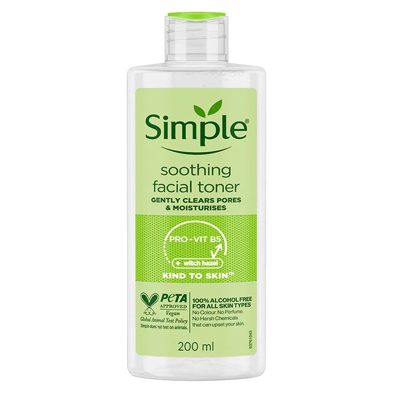 simple-kind-to-skin-soothing-facial-toner تونر تسکین دهنده Kind To Skin سیمپل ، مناسب پوست حساس