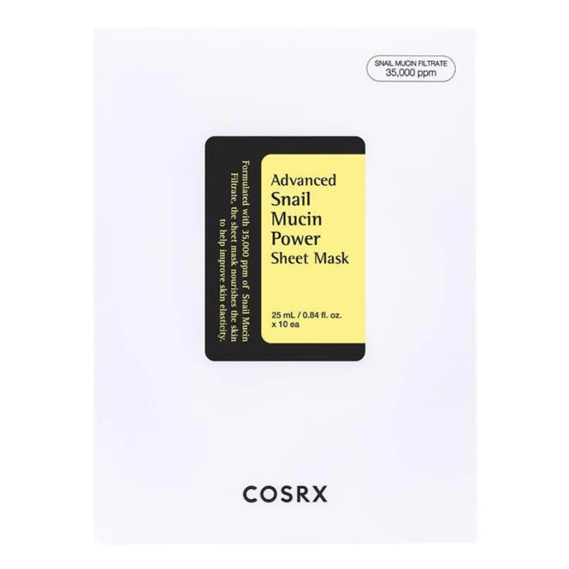 cosrx-advanced-snail-mucin-power-sheet-mask ماسک ورقه ای حلزون کوزارکس مدل Advanced Snail Mucin Power
