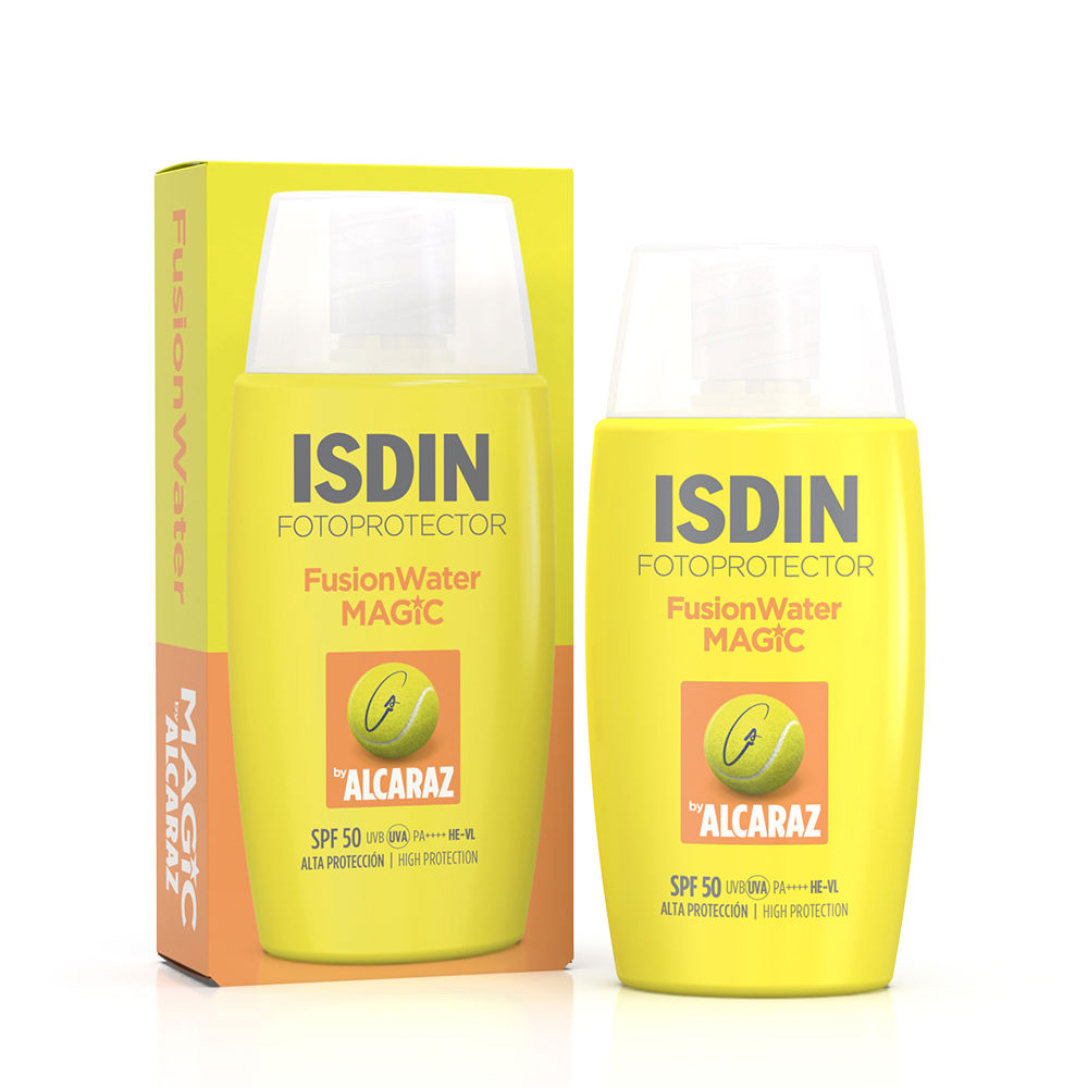 isdin-fusion-water-magic-alcaraz-spf-50 ضد آفتاب ایزدین فیوژن واتر مدل آلکاراز