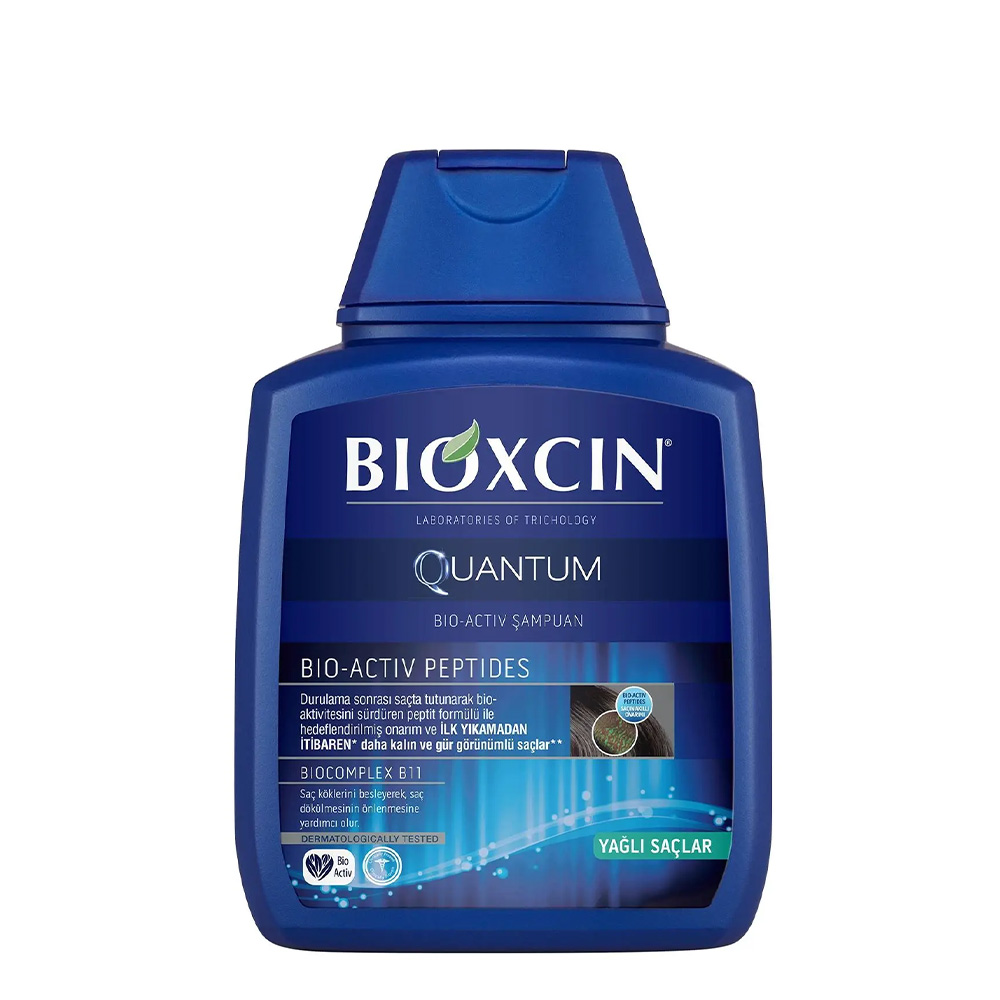 bioxcin-quantum-shampoo-oily شامپو بیوکسین آبی مدل کوانتوم مخصوص موهای چرب