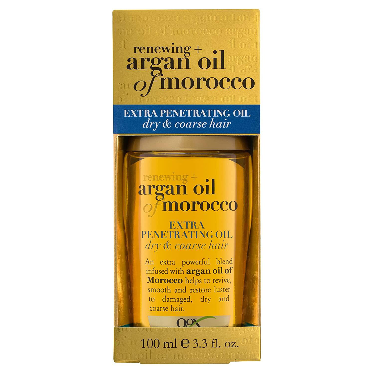 ogx-renewing-argan-oil-of-morocco-extra-penetrating-oil روغن آرگان او جی ایکس مخصوص موهای خشک و آسیب دیده
