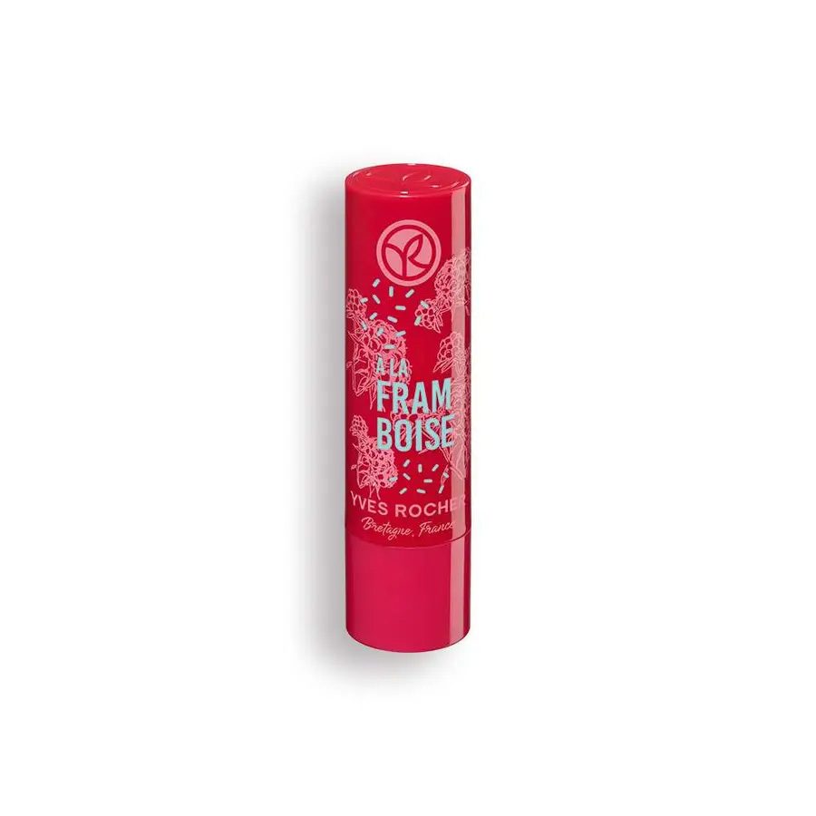 yves-rocher-nourishing-raspberry-lip-balm بالم لب ایوروشه با رایحه تمشک – Yves Rocher Nourishing Raspberry Lip Balm